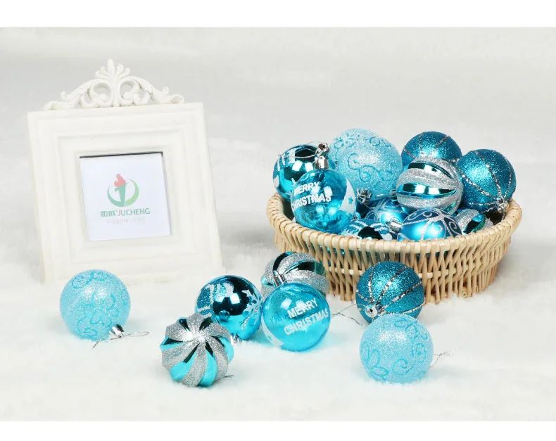 

24pcs/lot 6cm Christmas Tree Decor Ball Bauble Xmas Party Hanging Ball Ornament decorations for Christmas Decorations Gift