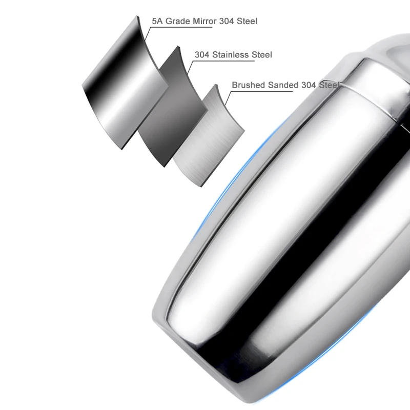 Барный коктейль шейкер GURET из нержавеющей стали Бостонский для коктейлей бармена