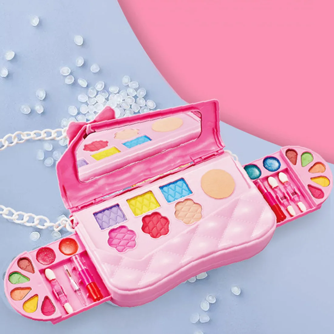 

Children Pretend Play Water-Soluble Makeup Toy - Shoulder Bag