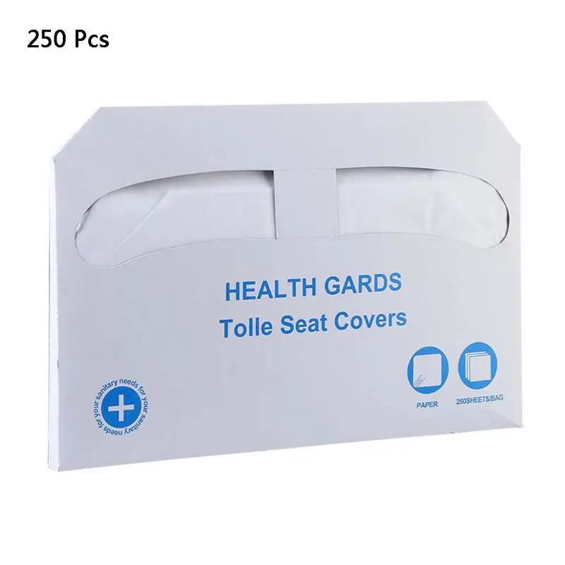 

250Pcs Half-Fold Disposable Toilet Seat Covers Thicken Sanitary Flushable Guards