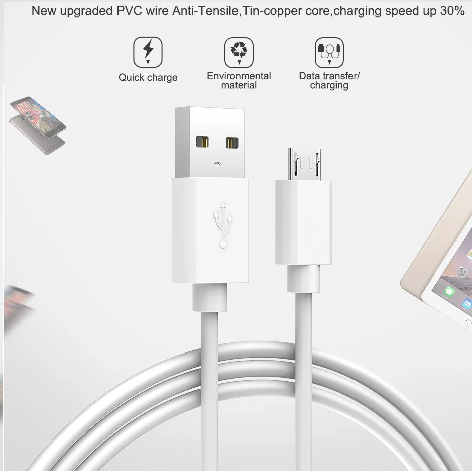 Micro USB кабель 1 метр лапша Usb выдвижной Mikro Kablo для huawei Honor Y3 Y5 Y6 Y9 Y7 Pro Prime 2018 2017 7C 6C |