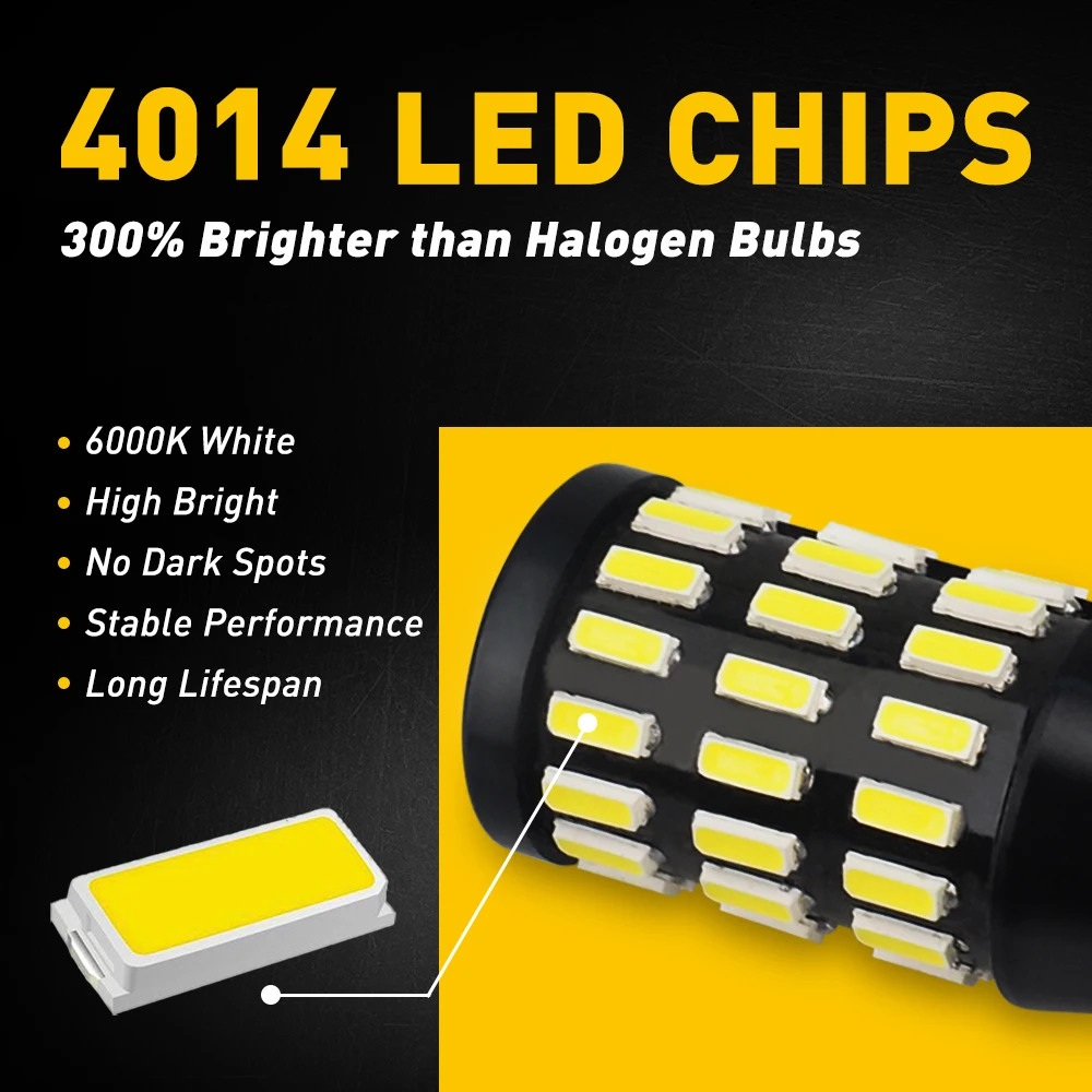 AUXITO 2x T15 Led Canbus без ошибки T16 W16W Светодиодные Автомобильные лампы 6500k белый