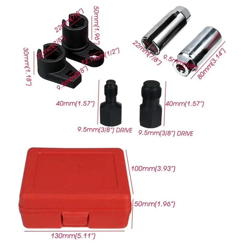 Набор гаечных ключей для датчика кислорода комплект из 5 предметов