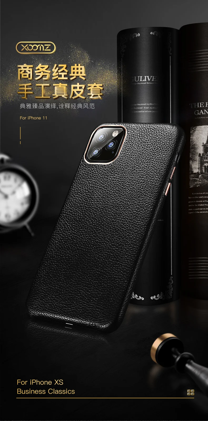 Чехол из воловьей кожи с натуральным лицевым покрытием для iPhone 11 Pro Max 5,8 6,1 6,5 Натуральная воловья задняя крышка металлическая кнопка винтажный бизнес