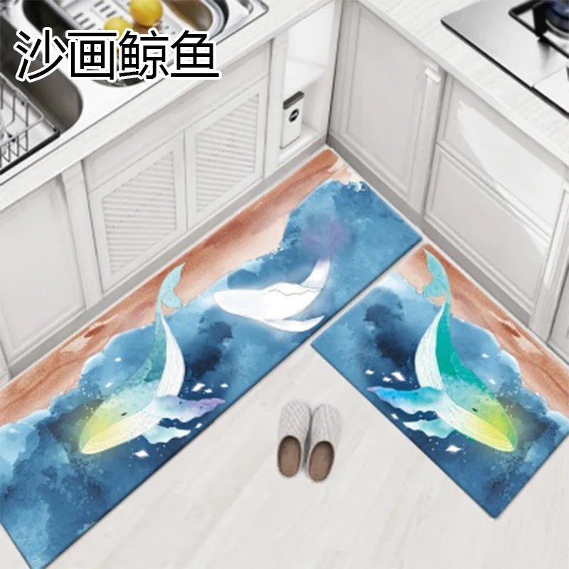 Quality Kitchen Carpets PVC Leather Floor Mats Tatami Waterproof Oil proof Kitchen Rugs Large Floor Carpets Doormats Bedroom - Цвет: 8