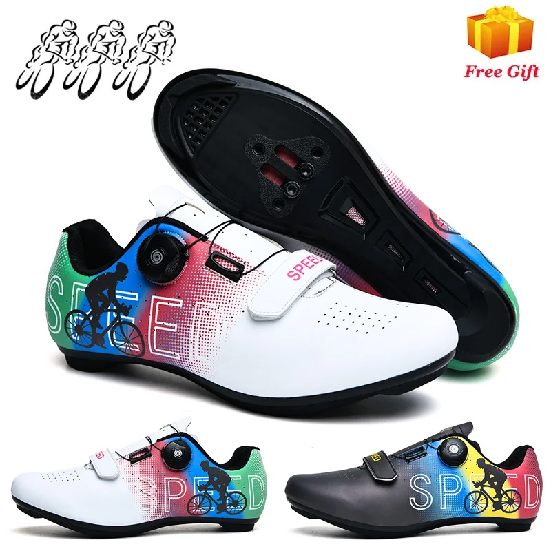 

Новая зимняя велосипедная обувь без блокировки, профессиональная обувь с жесткой подошвой для шоссейных и горных велосипедов, для мужчин и ...