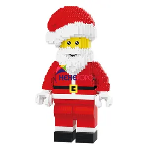 1910 шт., Детский конструктор Санта-Клаус