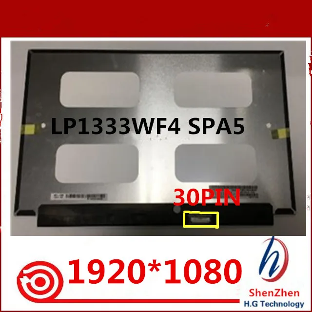For LG Matrix exact model LP133WF4 SPA5 LP133WF4 (SP)(A5)  IPS 72%NTSC 1920x1080 FHD 13.3'' LED LCD Screen Panel Replacement