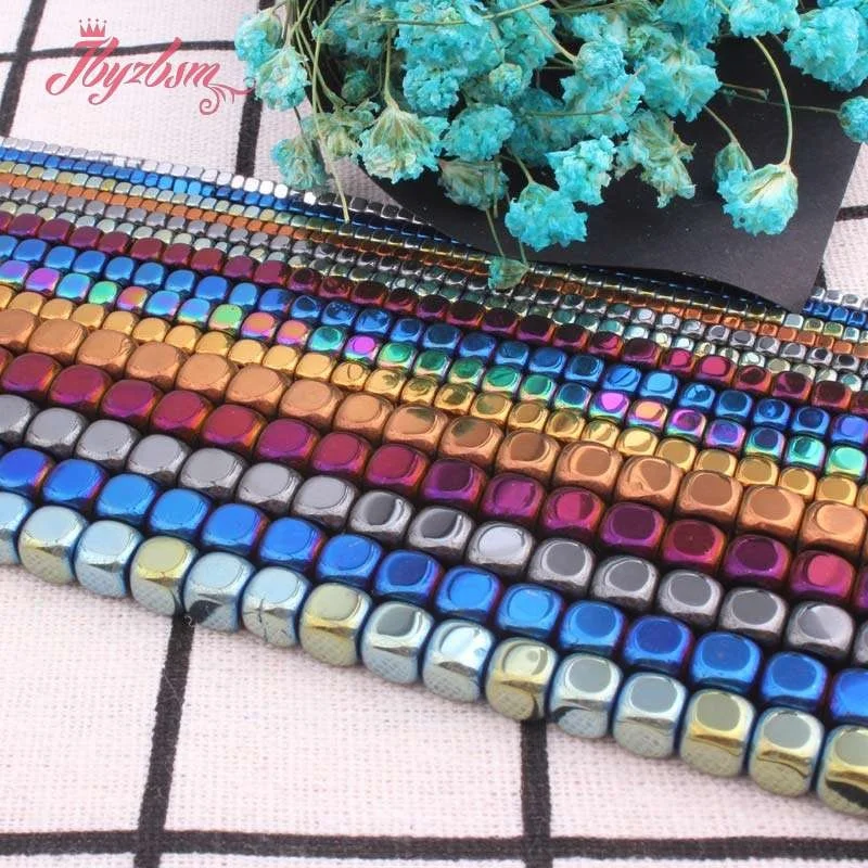 Бусины Из Натурального кубика из гематита Гладкие бусины 2 3 4 6 мм россыпью для