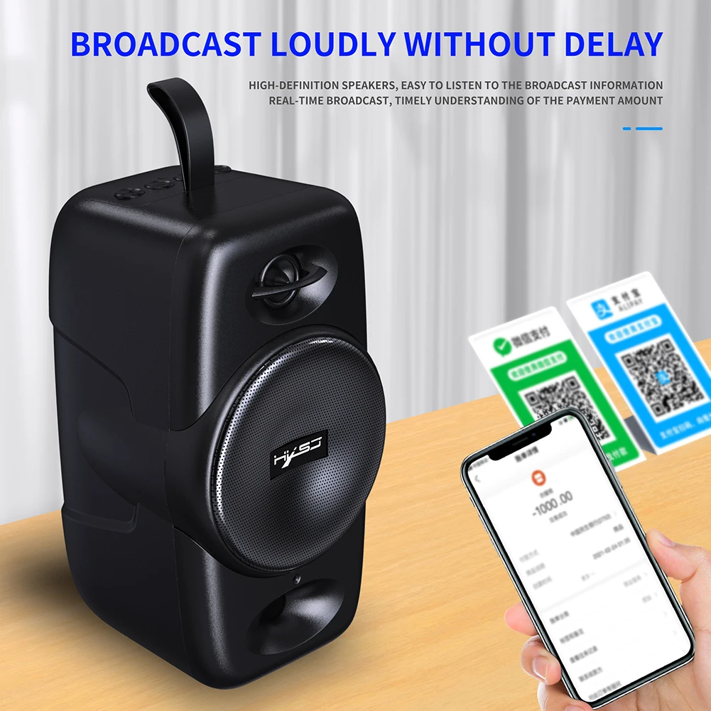 

Bluetooth-compatible Speaker Q8 10W Bass Sound TWS Portable Stereo Wireless Microphone Music Bass Speaker Subwoofer
