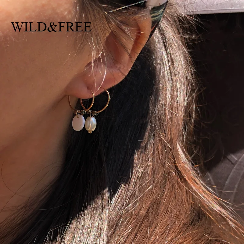 Wild & Free Новая роза серьги кольца цветок для женщин золотое ожерелье в виде морской