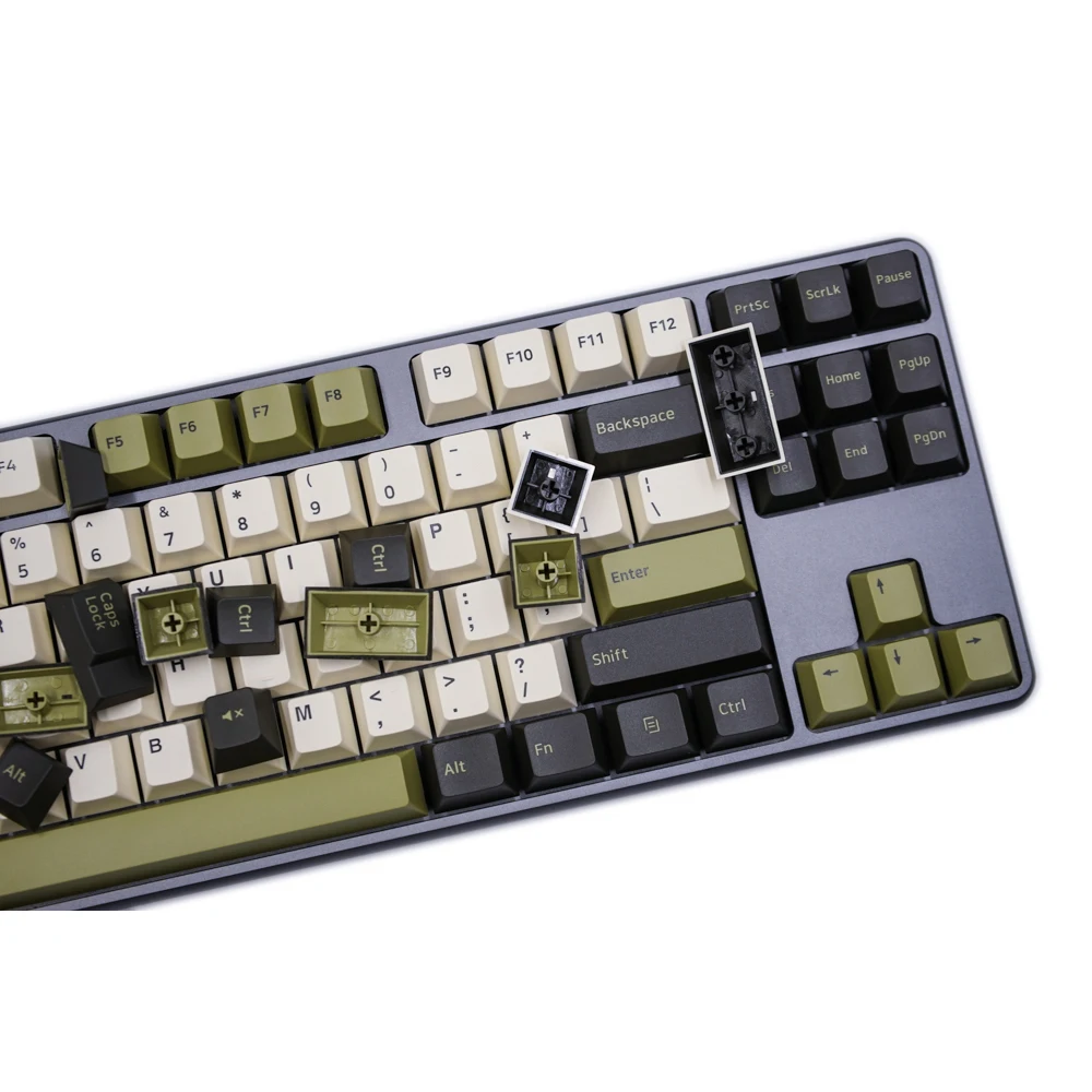 

160 KEYS Cherry Profile Keycap Olive DOUBLE SHOT Thick PBT Keycaps FOR MX Switch Mechanical Keyboard