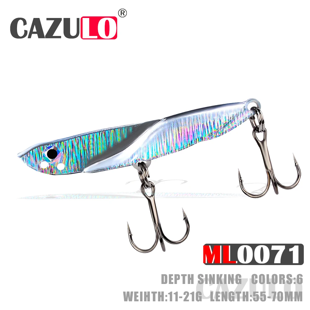

Metal Vibration Fishing Lures Accesorios Isca Artificial Weights 11-21g Baits Bass Sinking Holographic De Pesca For Carp Leurre