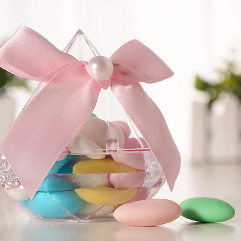 1 шт. свадебные принадлежности Прозрачный Подарок конфетная коробка Алмазная