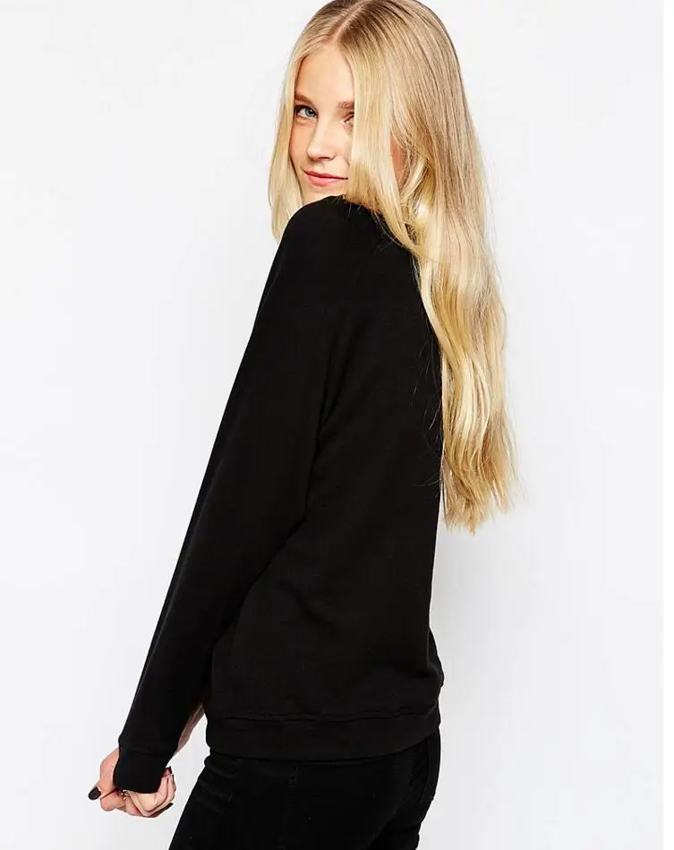 Свитшот с надписью Осенние повседневные женские толстовки в стиле Харадзюку