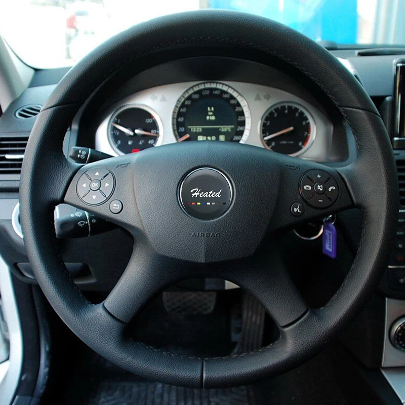 Оплетка на руль для Mercedes Benz W204 C Class 2007 2010 C280 C230 C180 C260 C200 C300 скидка 10 $ после