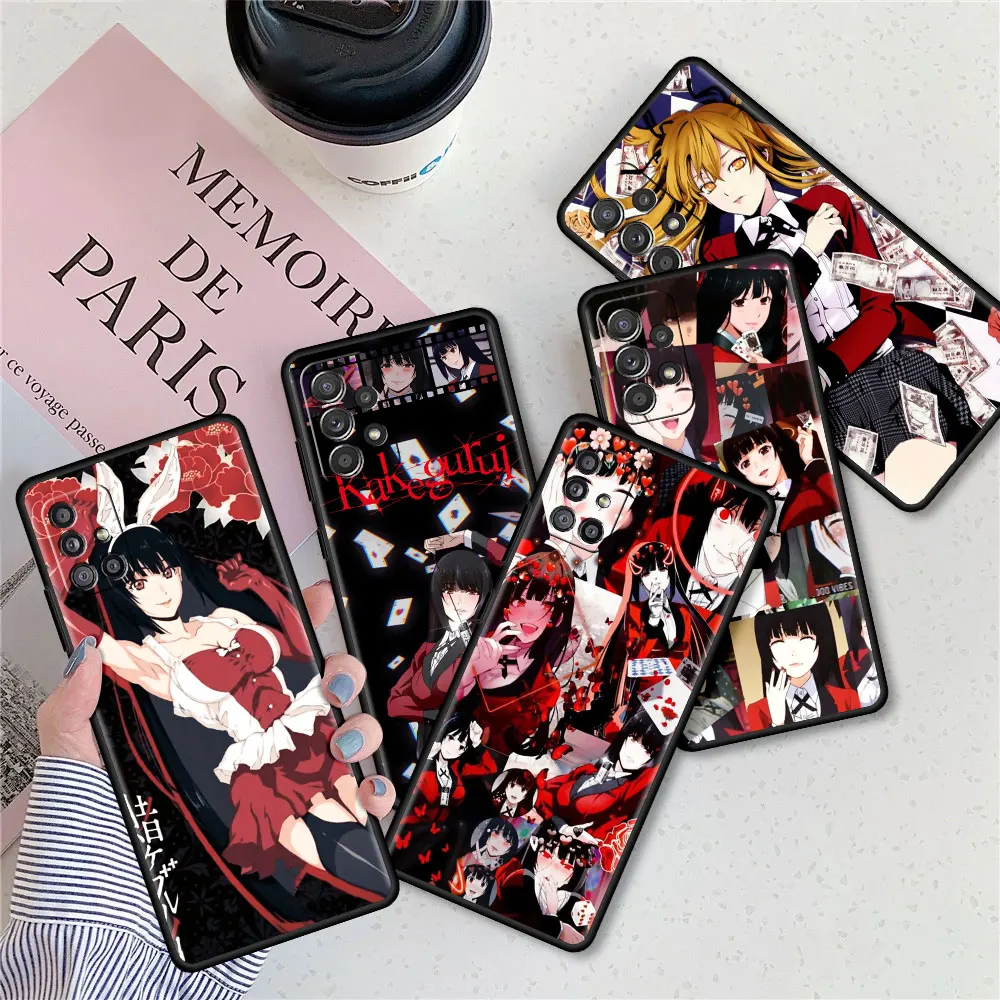 

Kakegurui Jabami Anime For Samsung A51 A12 A21s Soft Case for Galaxy A71 A52 A31 A32 A02s A72 A11 A41 A22 A01 Tpu Phone Cover