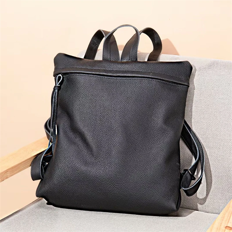 

Women's Genuine Leather Backpacks Designer Shoulder Bags Female Backpack Ladies Travel Backpack Mochilas School Bags For Girls