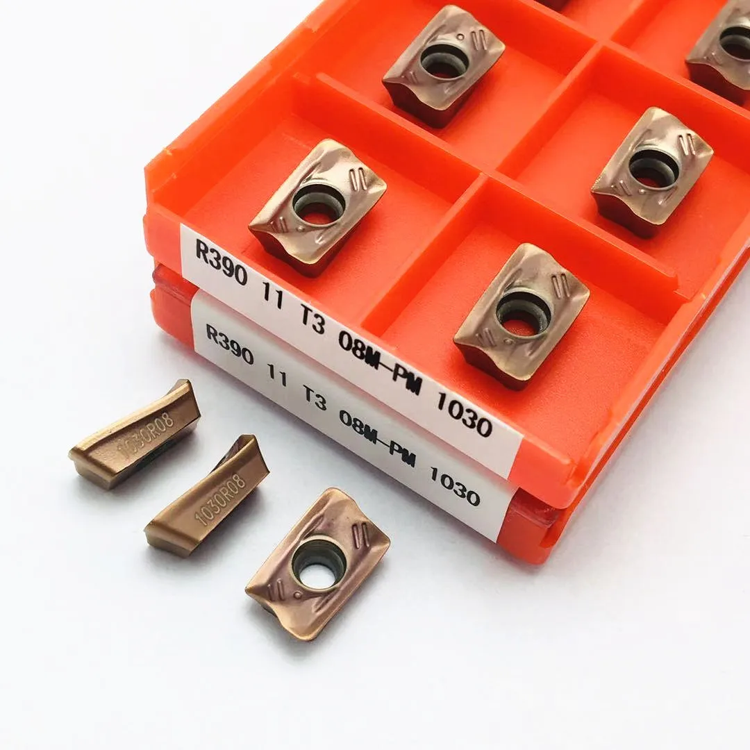 

Turning insert R390 11T308 PM 1030 carbide indexable cutting tool, milling insert R390, CNC lathe metal cutting tool
