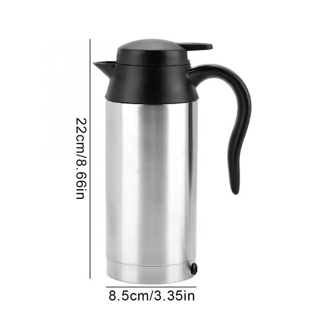 Car Water Heater Bottle 12V 24V Auto Vehicle Water Heating Kettle 6
