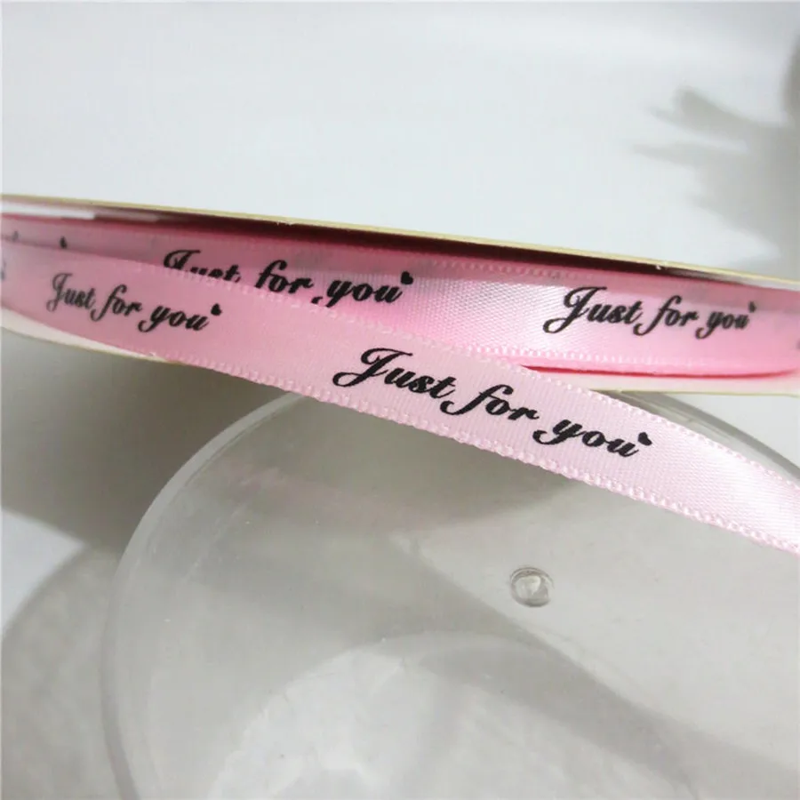 Атласные ленты с надписью «Just for You», 1 см, для упаковки подарков, для свадебной вечеринки, декоративные материалы «сделай сам», 80 метров в рул... (art.: 3920b4e58017f) - 3920b4e58017f
