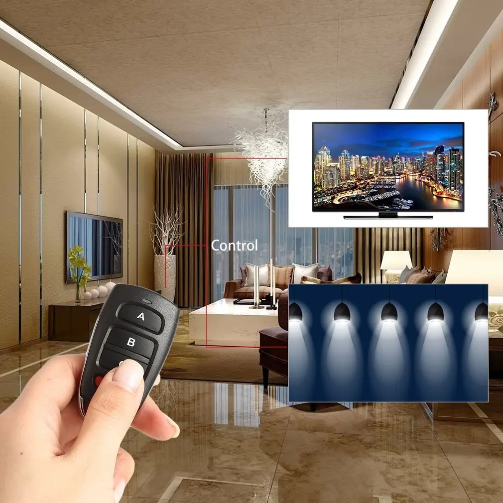 Универсальный копировальный ключ 433 МГц беспроводной металлический 4-клавишный