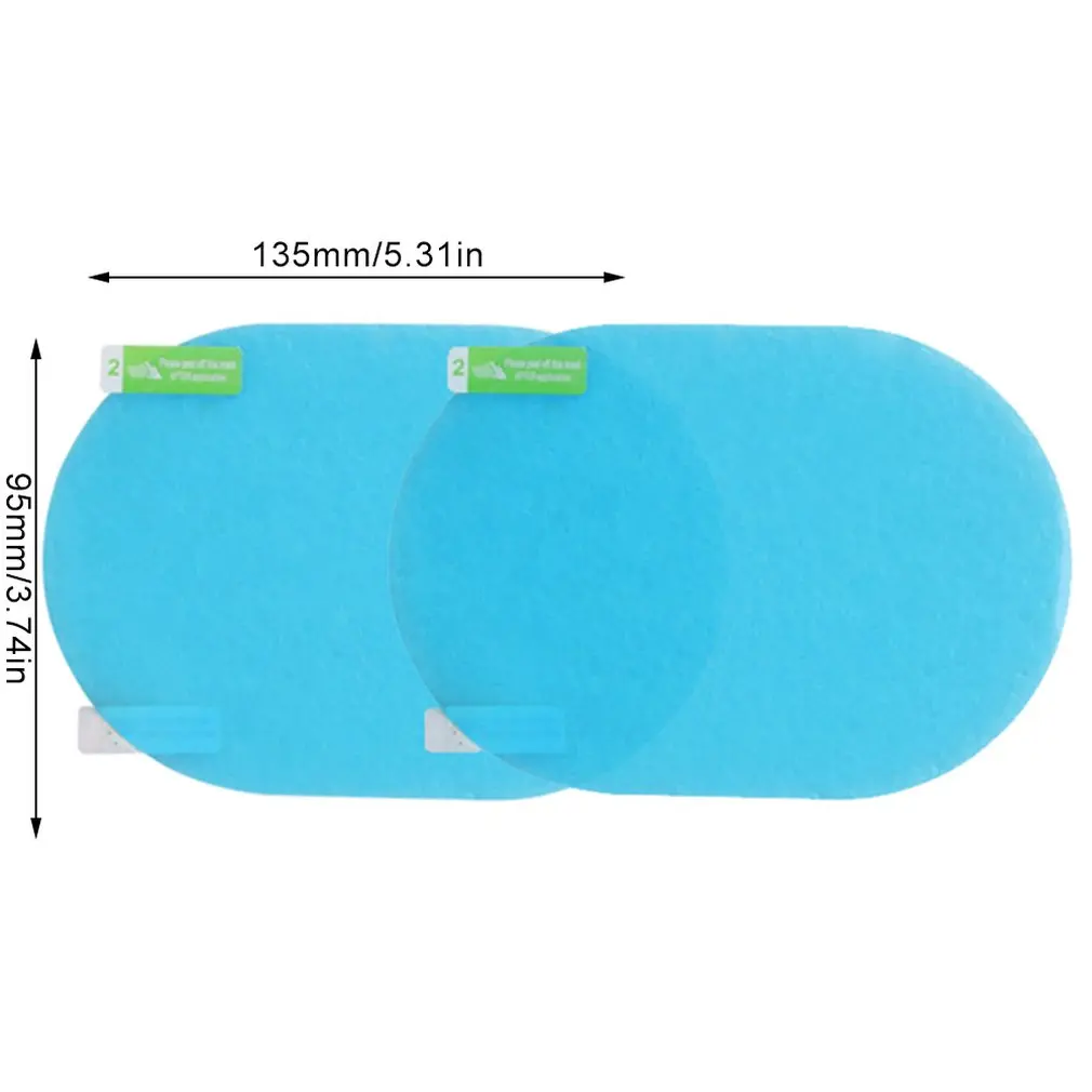 

2PCS Car Rearview Mirror Protective Film Anti Fog Window Clear Rainproof Waterproof Rear View Mirror Protective car accessories