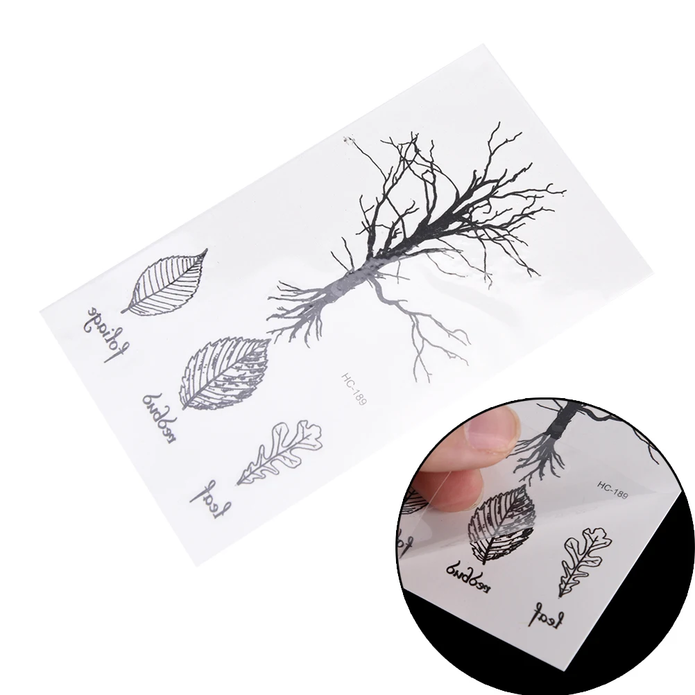 Оригинальный дизайн имитация дерева водостойкая Временная рука татуировки