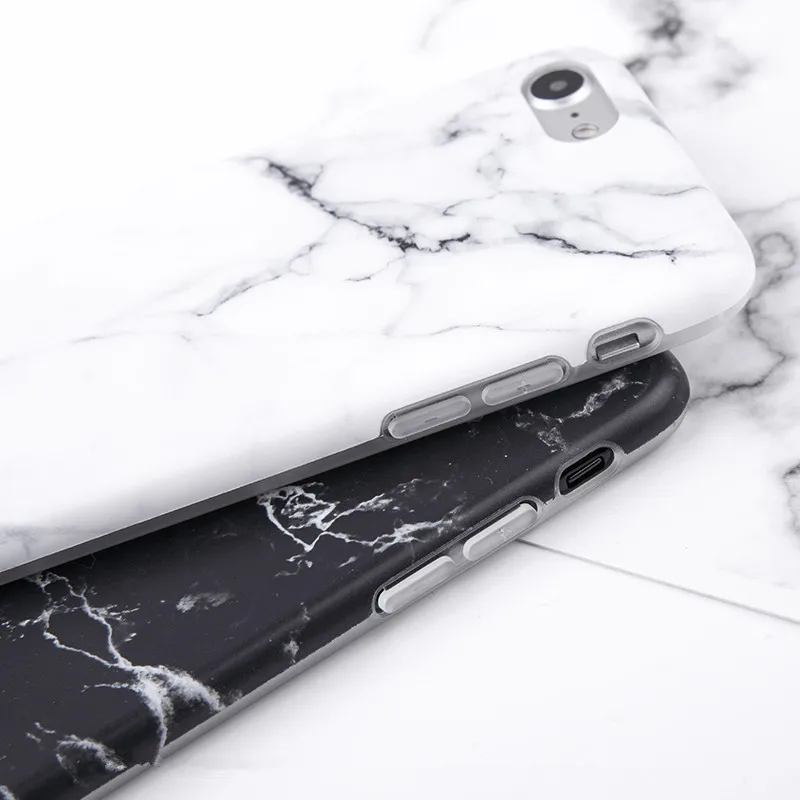 

Imd Marble Stone Gel Case for Apple iPhone 7 6s 6 8 Plus X XR XS Max Cases Black White Soft Squishy phone Case