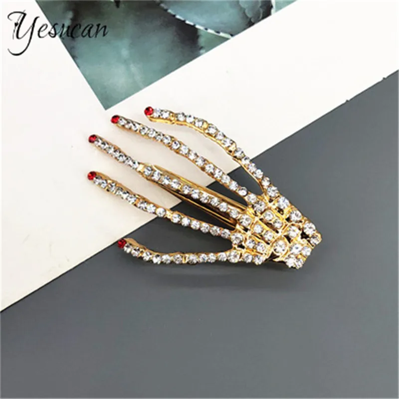 Вечерние заколки для волос в стиле Харадзюку с кристаллами орнамент