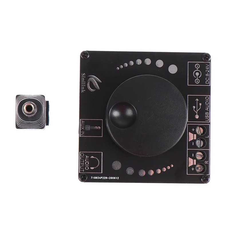 Hi-Fi 50 Вт + TPA3116D2 стерео Bluetooth-совместимая плата цифрового усилителя AUX USB-C вход -