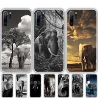 elephant nature phone case for huawei p20 p30 p40 lite pro p smart 2019 mate 10 20 lite pro nova 5t