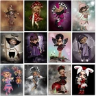 Набор для алмазной живописи Девочка эльфа, набор для алмазной мозаики 5D сделай сам из квадратных страз, вышивка крестиком, домашний декор