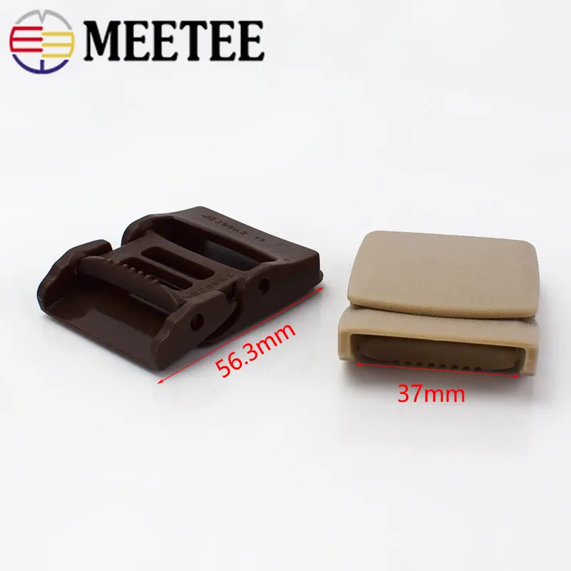 4 шт. Meetee 3 2/3 8 см пластиковый нейлоновый ремень гладкие пряжки регулируемые