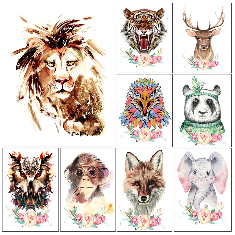 5D полноразмерная алмазная живопись набор животные Лев тигр олень вышивка стразы