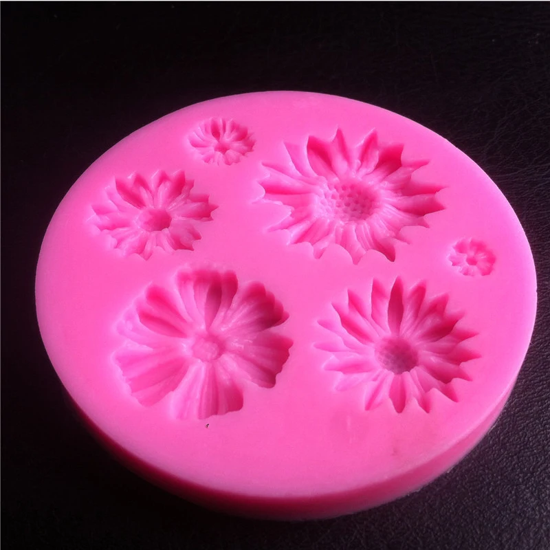 

Silicone Cake Molds 1PC 3D Fondant Craft Soap Mold Flower Silicone Molds Fondant Craft Cake Candy Chocolate Baking Tools Mould