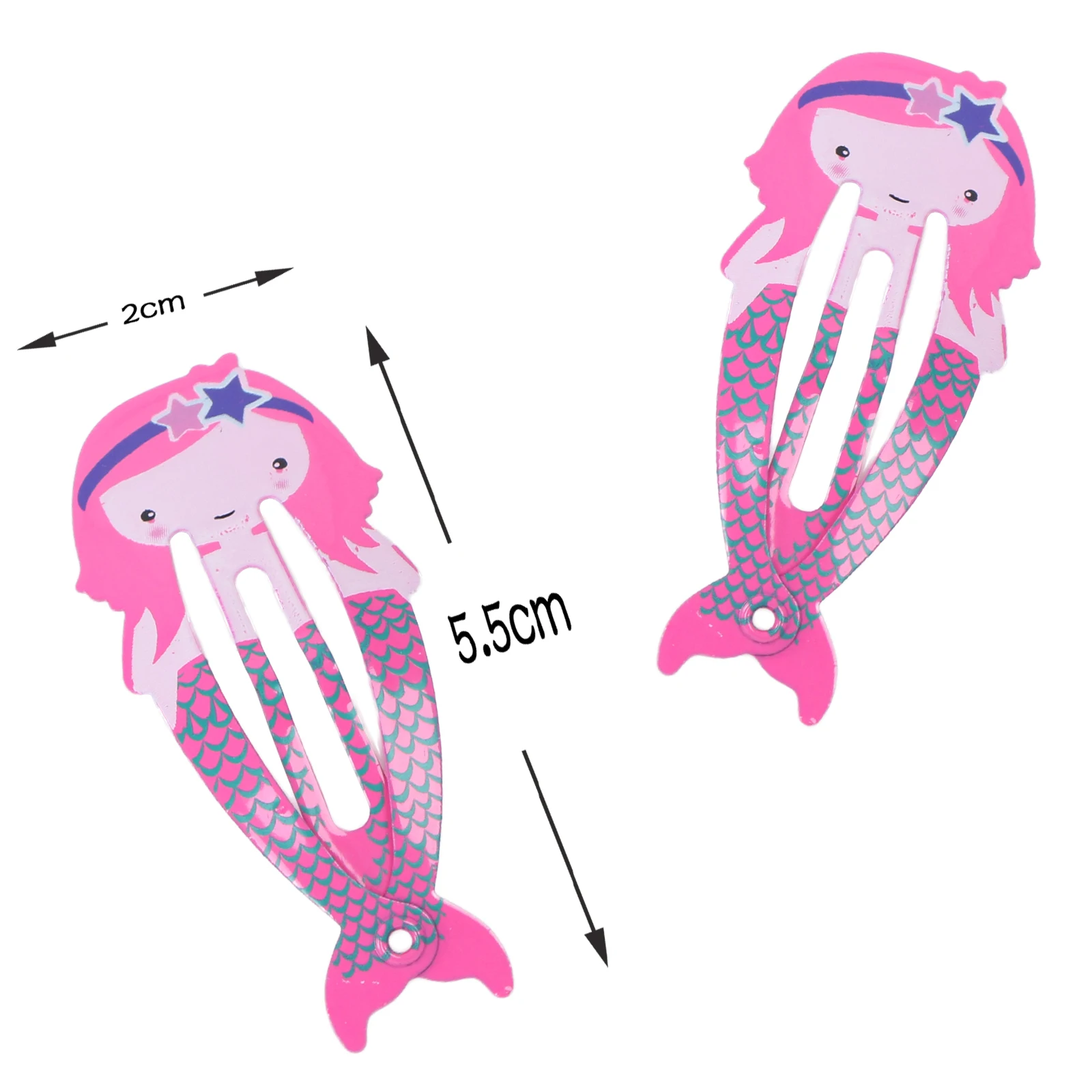 2 шт. милая заколка для волос девочек летняя повседневная одежда заколки розовая