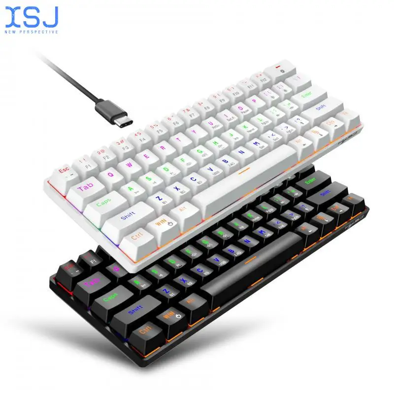 

Клавиатура проводная, 61 клавиша, три режима, Rgb, Bluetooth