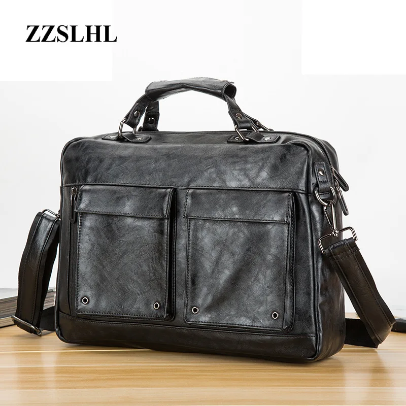 

New High Quality Fashion Men's Bags Street Tide Male Retro Tote Designer Hand Bags Handbag Casual Tote Box Satchel Mochila Bolsa
