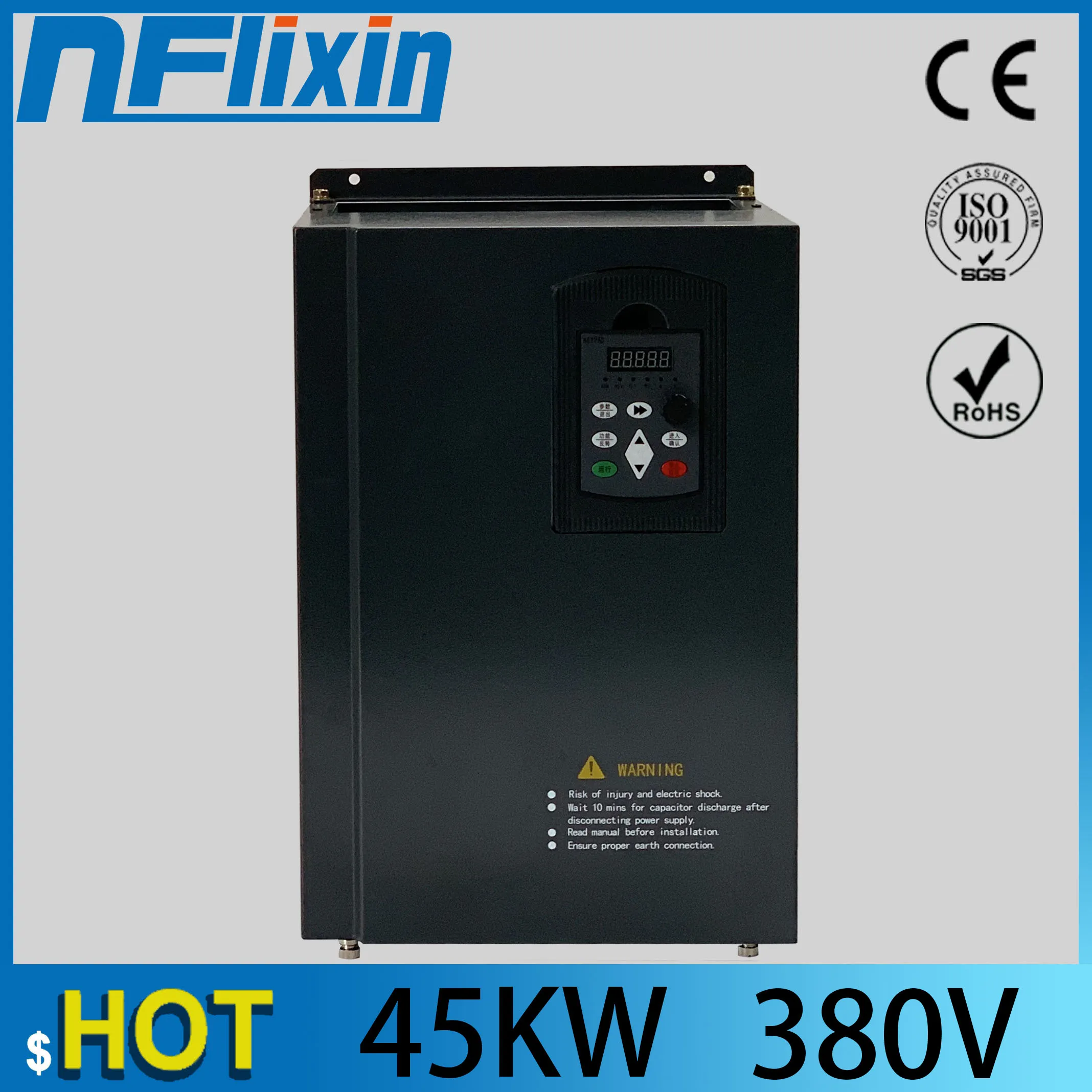 

45KW/3 Phase 380V/90A VSD Inverter- Free Shipping-Shenzhen Hongchuan vector control 45KW Frequency inverter/ Vfd 45KW