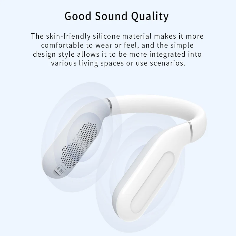 Neckband Bluetooth Wireless Speaker Subwoofer Outdoor Sport Loudspeake Clear Stereo Sound Small Audio Hands-free for smartphone