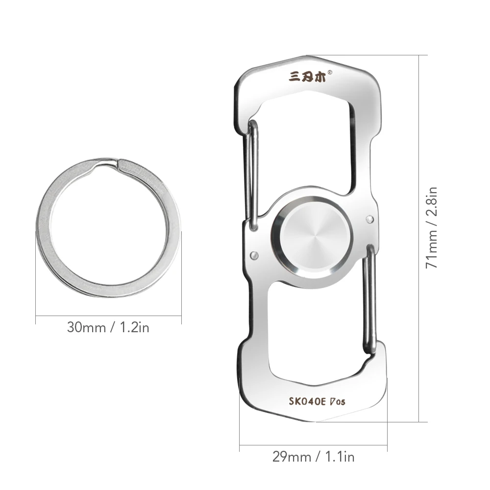 Многофункциональный Карабин брелок с шапочкой для снятия стресса подъемник