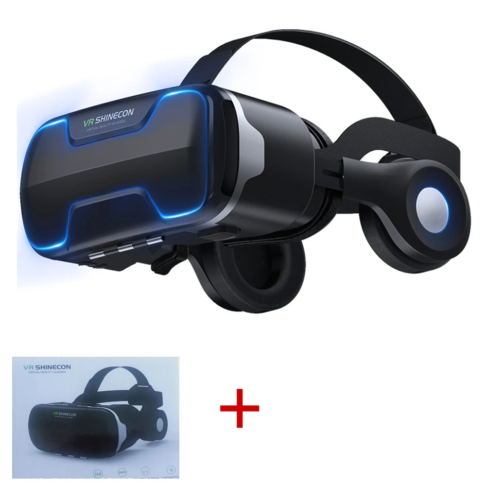 VR shinecon 8.0 Standard edition and headset version virtual reality 3D VR glasses headset helmets Optional controlle enlarge