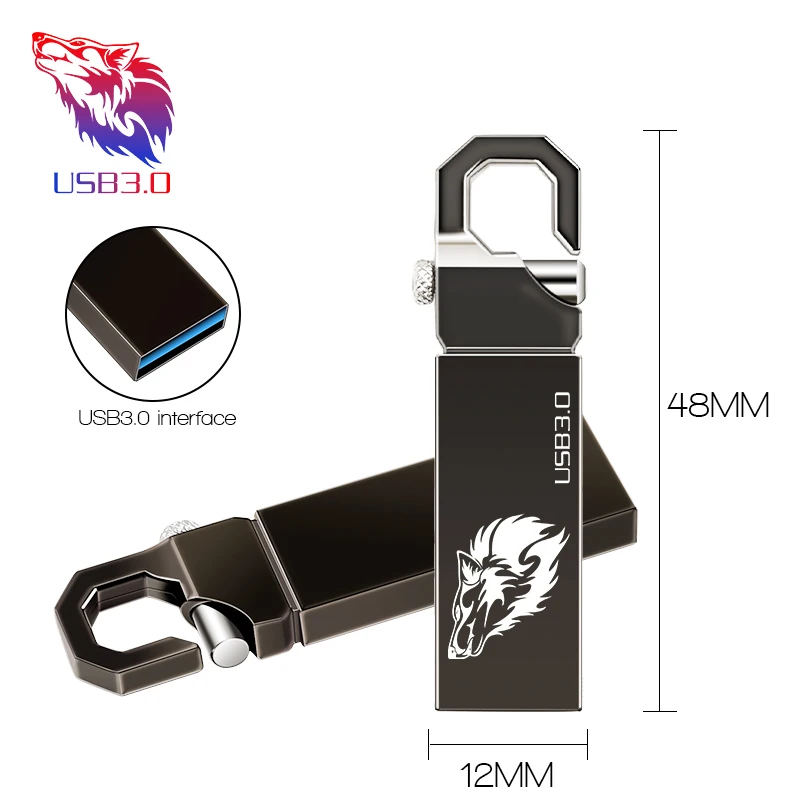 3 0 usb флеш накопитель Wolf head пуговица Тигр 16 ГБ 32 4 8 флэш 64 Гб 128 Флэш карта памяти