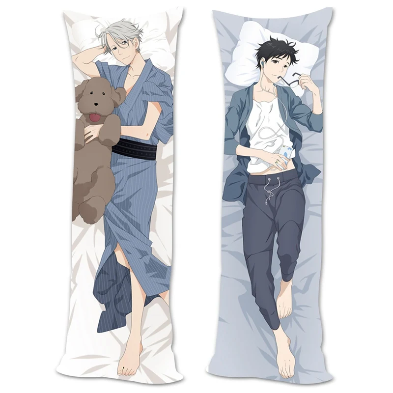 Аниме Юри! On ICE Victor Nikiforov Dakimakura обнимающая Подушка Чехол Yuri Katsuki BL Мужская