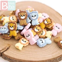 100pc baby silicone beads lion king cartoon beadsfood grade silicone teether for pacifier chain kid pendant necklace baby goods