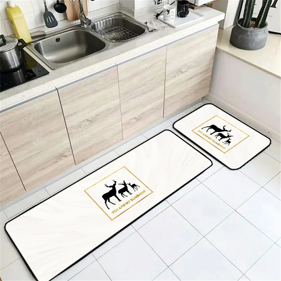 Черный белый ковер в скандинавском стиле розовые кухонные аксессуары для кухни