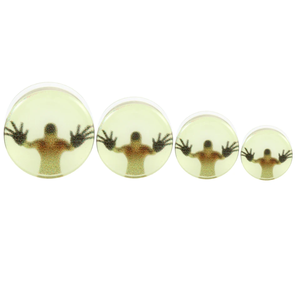 Туннели и заглушки для пирсинга акриловые эластичный туннель-расширитель