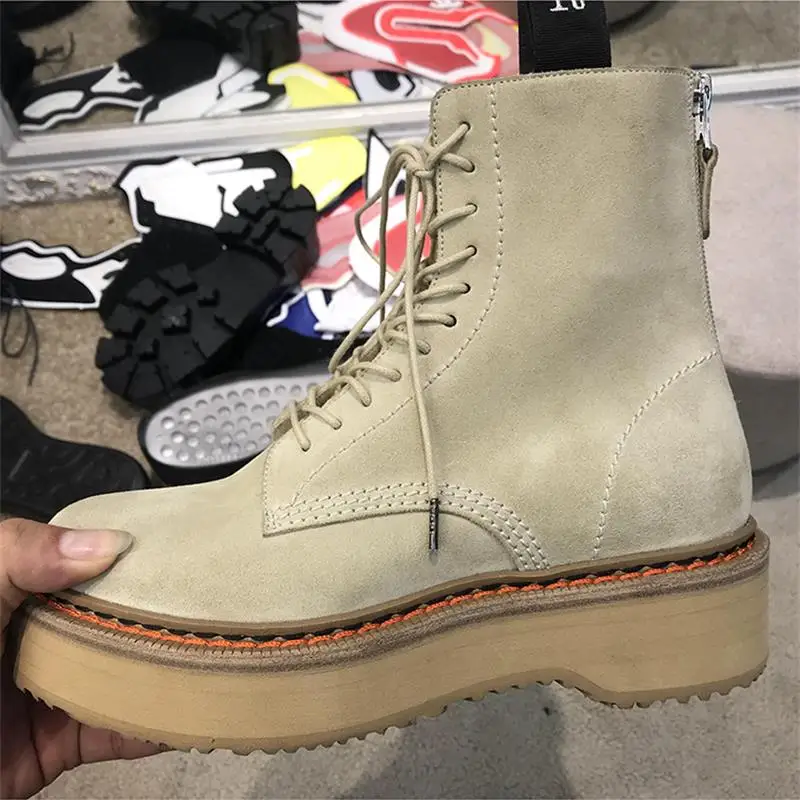 Женские ботильоны с круглым носком зимние ботинки на платформе со шнуровкой