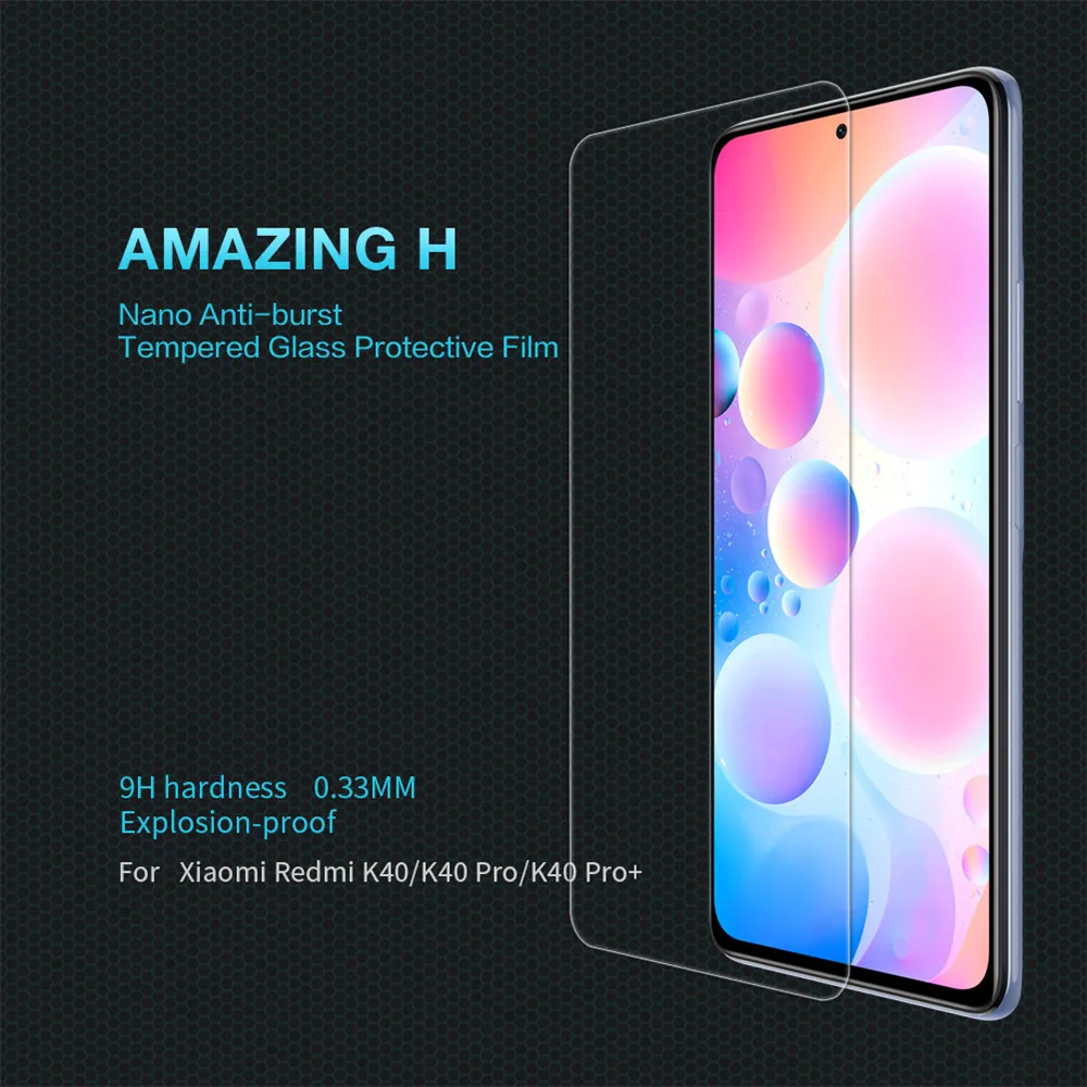 

For Xiaomi Mi Poco F3/Mi 11i/Mi 11X Pro/Redmi K40 Pro+ NILLKIN Amazing H Anti-Explosion Tempered Glass Screen Protector